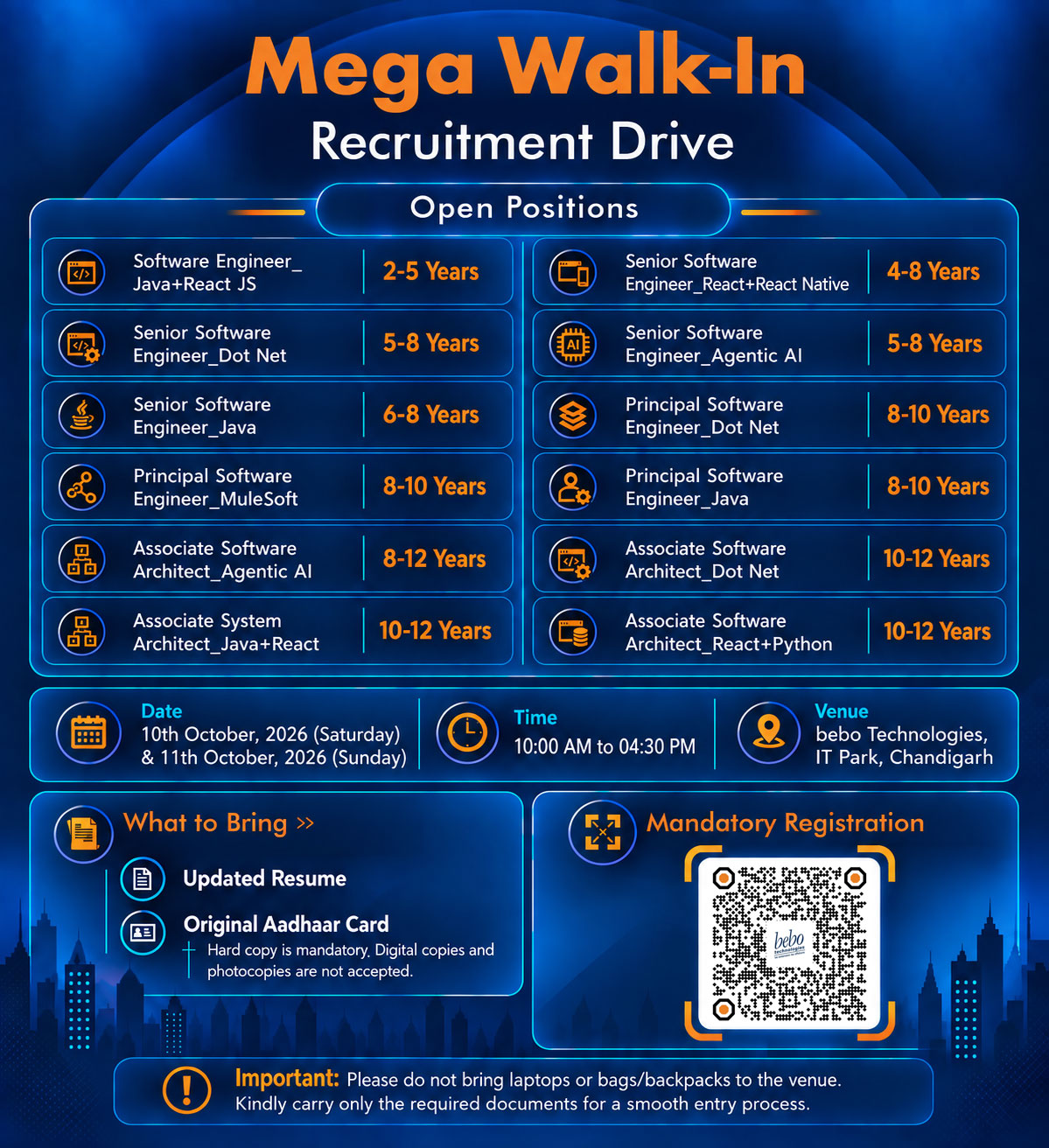 Walk-in @ bebo Technologies Walk-in @ bebo Technologies